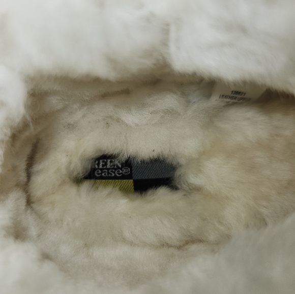 Green Ease leather Slippers with shearling wool lining. 12 N. - Picture 5 of 7